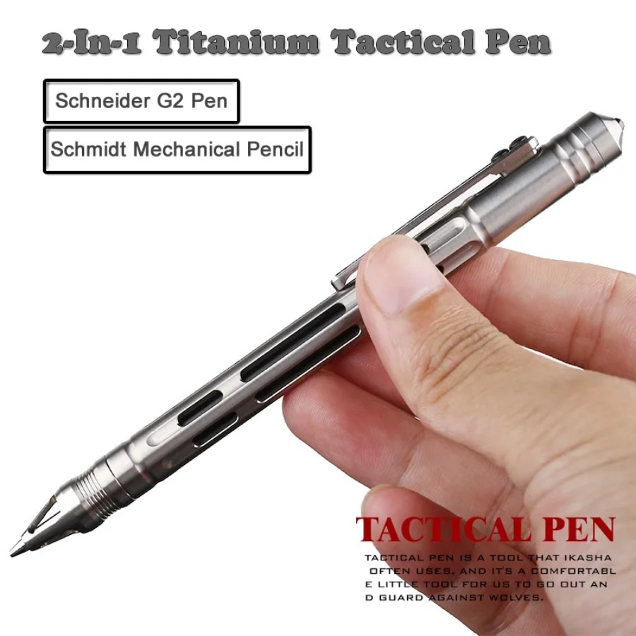 Pen Tactical Glass - Bolígrafo Táctico 2 en 1 de