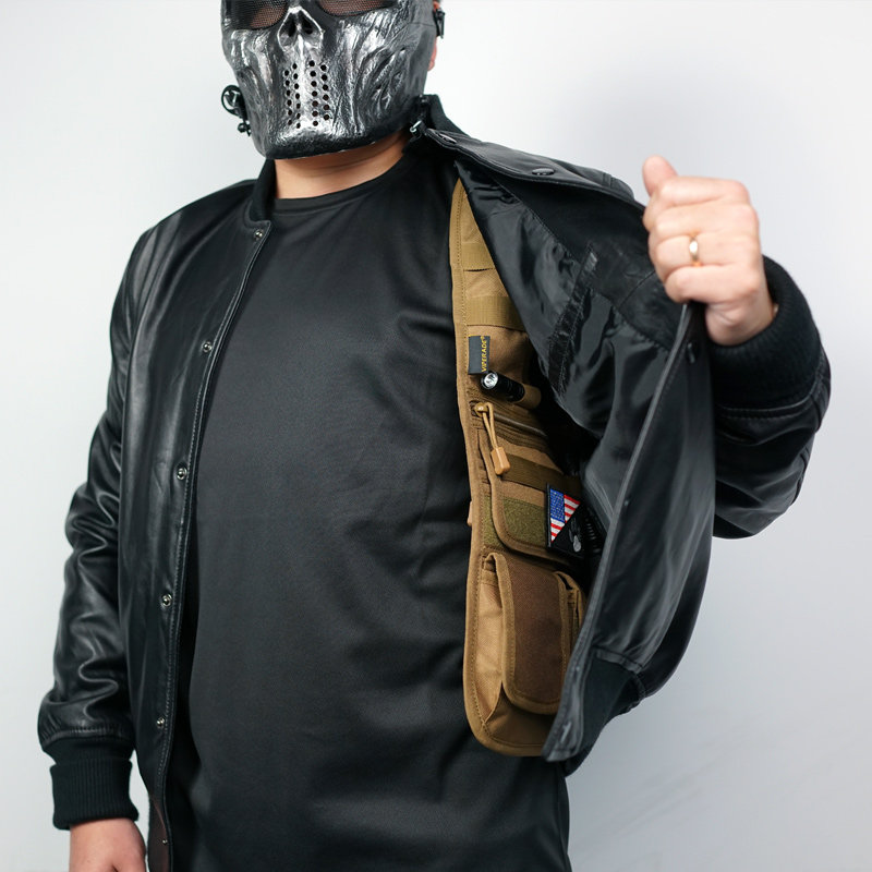 Bolso táctico oculto QX, bando - Edc Carry For Men reseña y precio