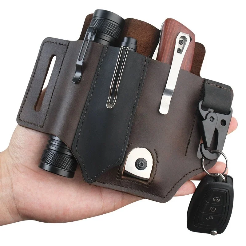 Colgador de cintura de piel de - Leather Edc. Carry Pouch reseña y precio