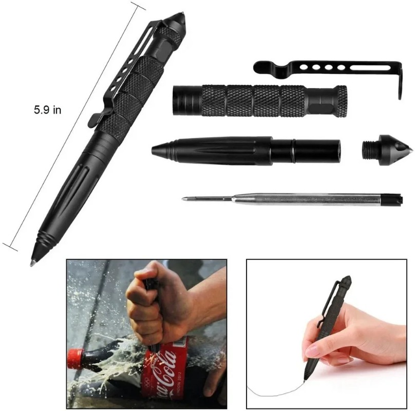 Bolígrafo táctico militar mult - Pen Tactical Glass reseña y precio