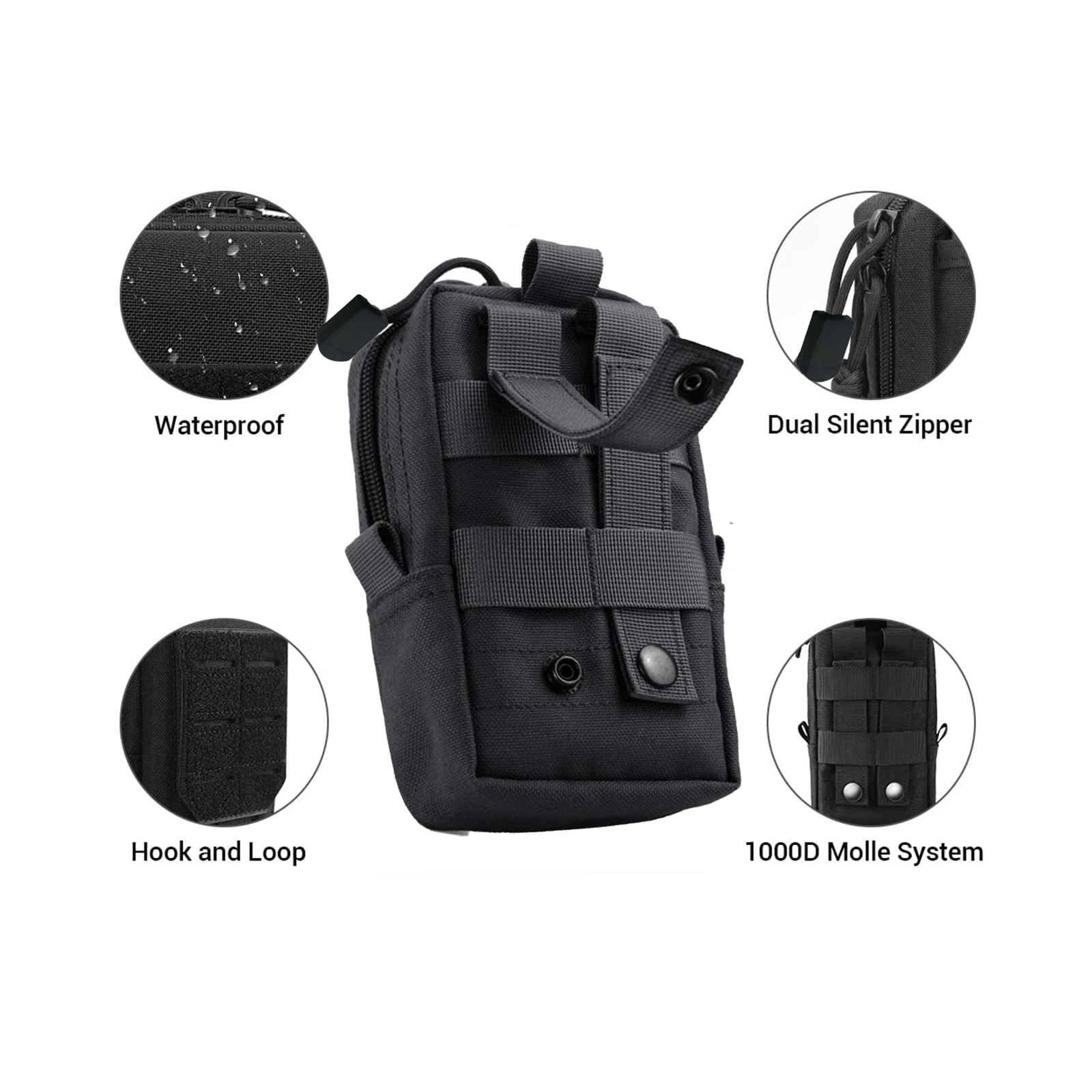 Bolsa táctica Molle, riñonera  - Edc Carry Box reseña y precio