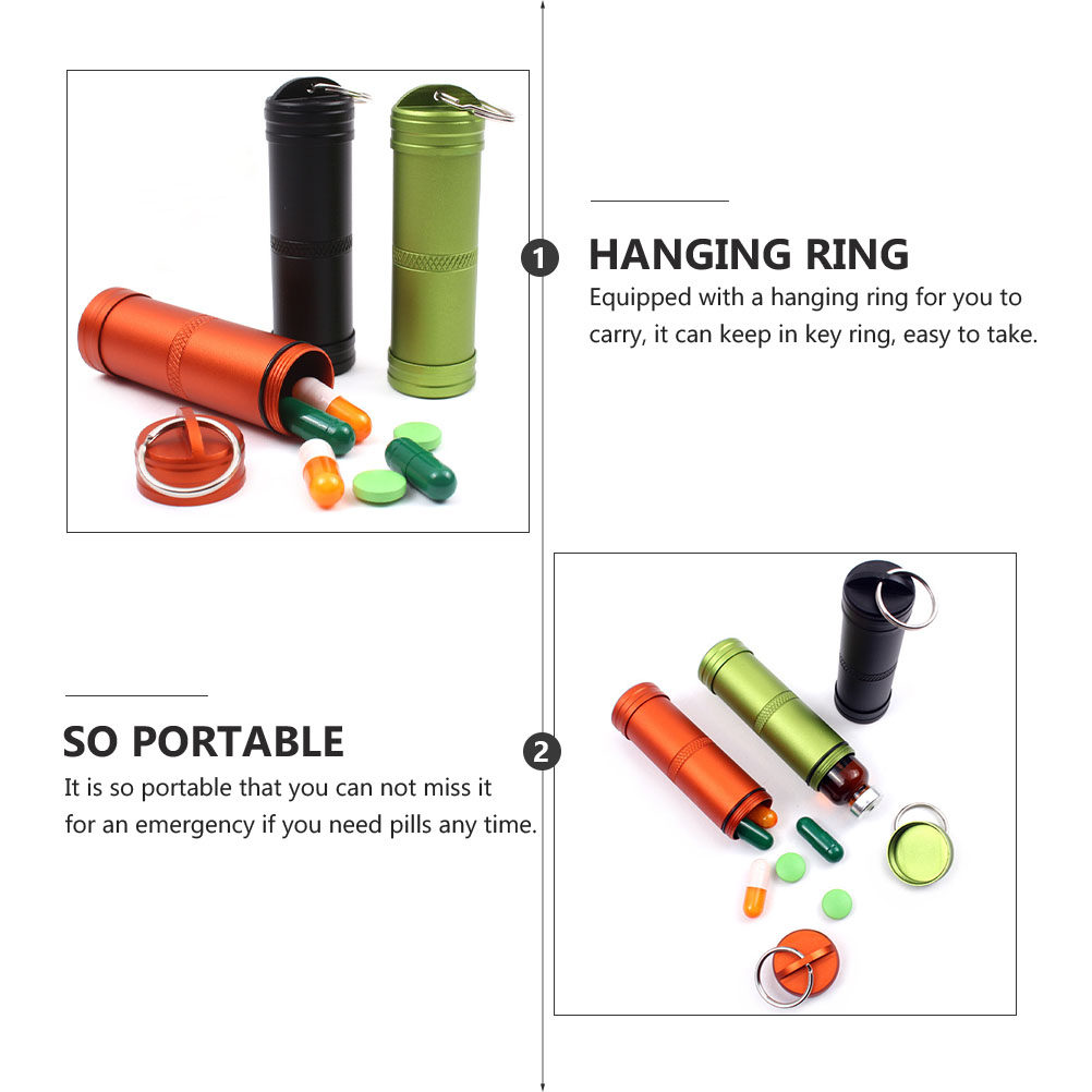 1 unidad. Estuche portátil de  - Pill Fob Capsule reseña y precio