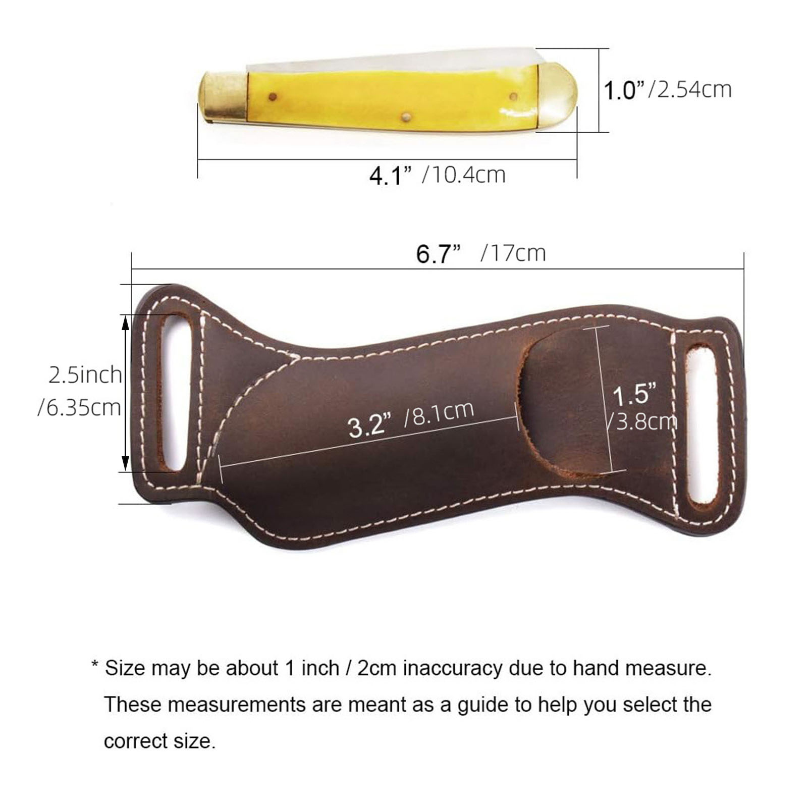 1 Paquete de Funda de Cuero pa - Leather Edc. Carry Pouch reseña y precio
