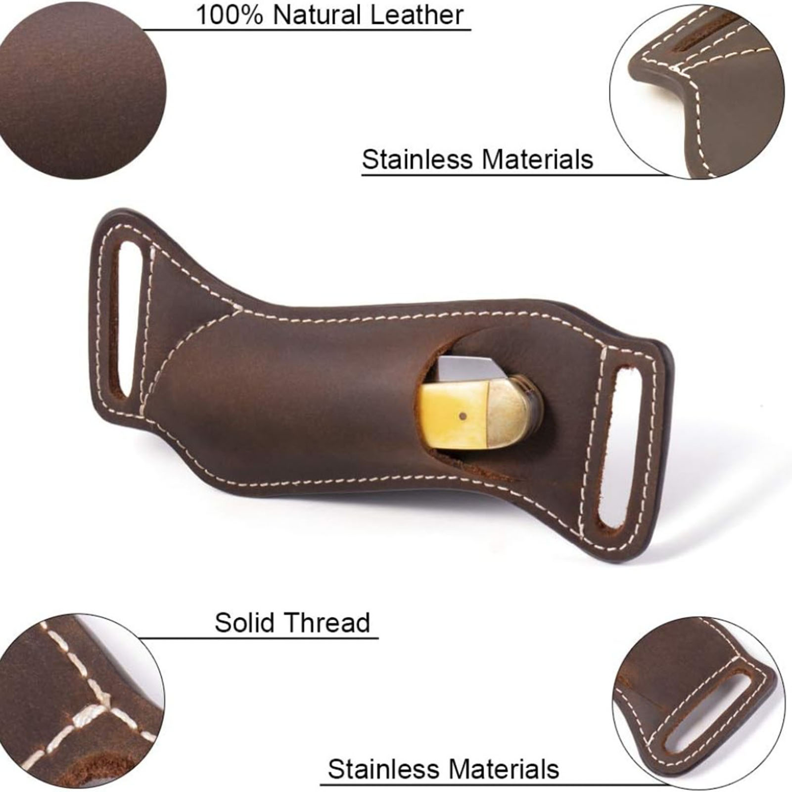 1 Paquete de Funda de Cuero pa - Leather Edc. Carry Pouch reseña y precio