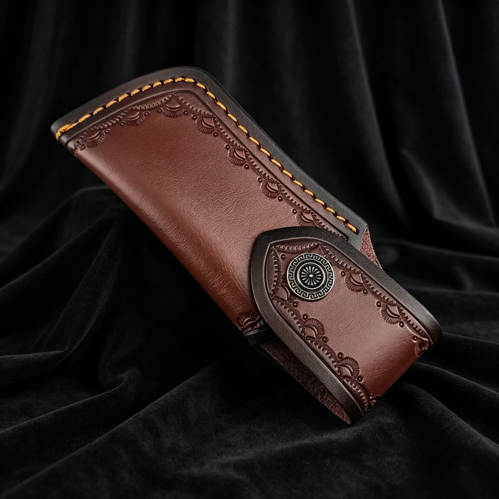 Funda de Cuero Genuino Repujad - Leather Edc. Carry Pouch reseña y precio