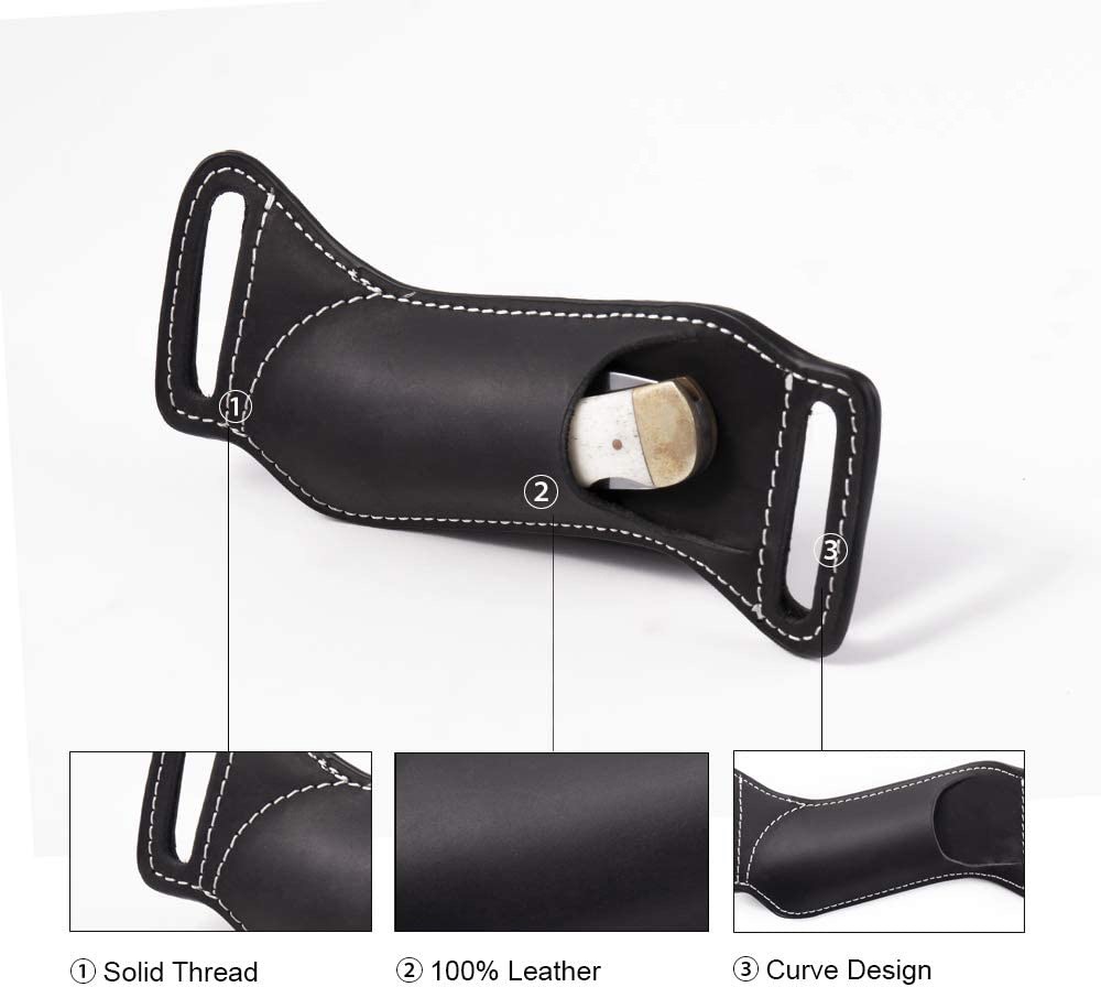 Funda/Bolsa de Cuero Genuino p - Leather Edc. Carry Pouch reseña y precio