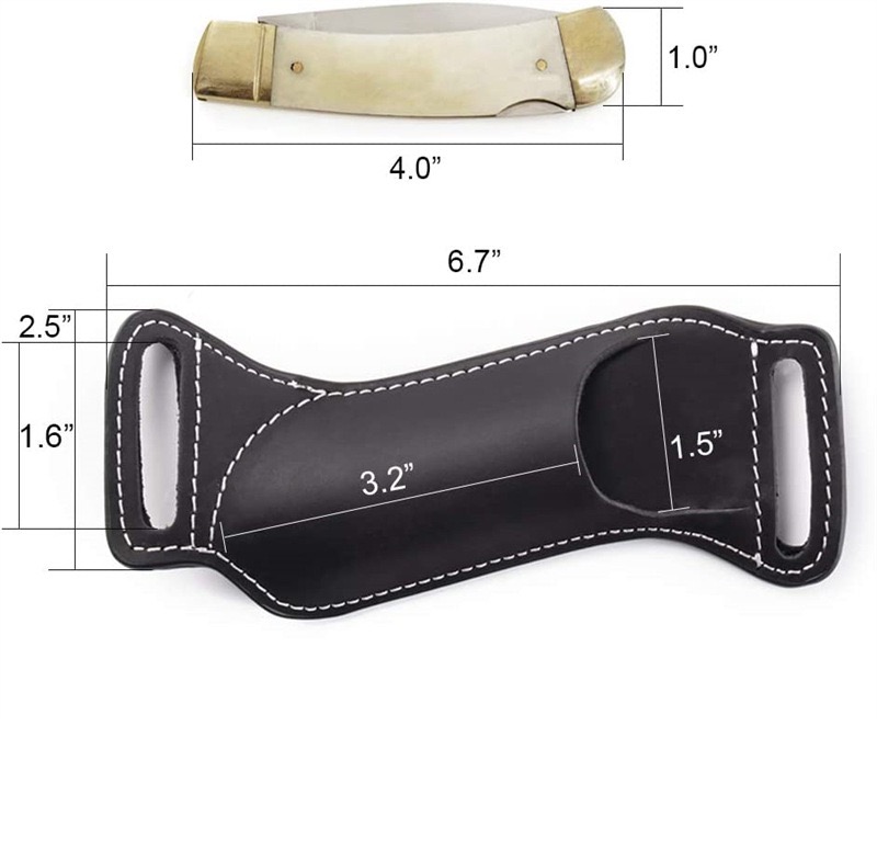 Funda/Bolsa de Cuero Genuino p - Leather Edc. Carry Pouch reseña y precio